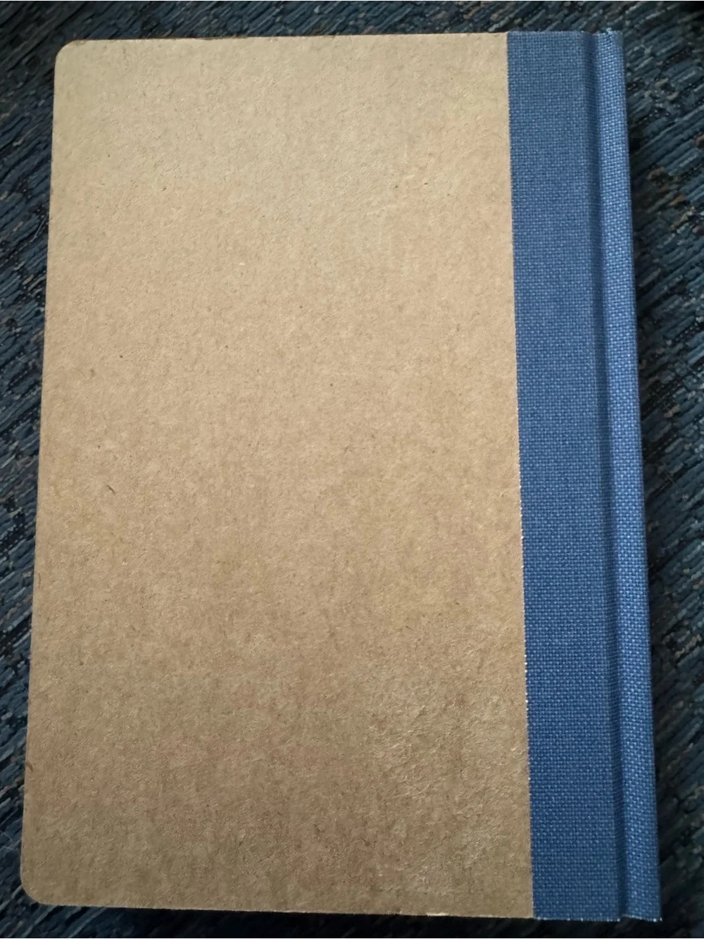 DesignWorks Ink Kraft Floral Notebook with Blue Spine and Red Accents